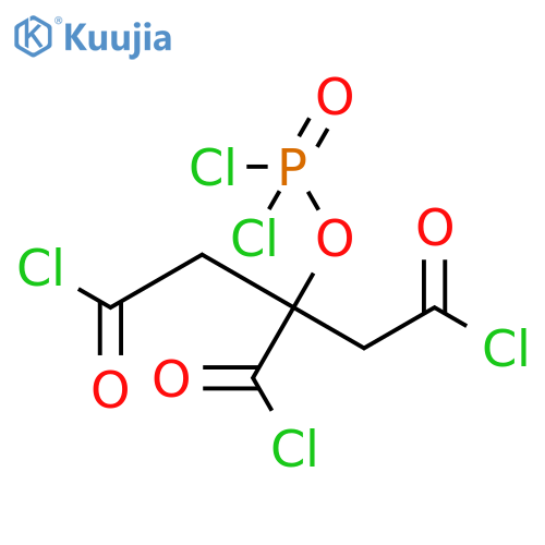 Phosphorodichloridic acid,3-chloro-1-(chlorocarbonyl)-1-(2-chloro-2-oxoethyl)-3-oxopropyl ester structure