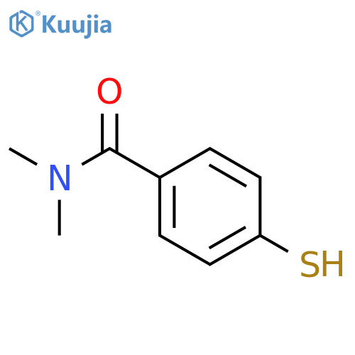 N,N-dimethyl-4-sulfanylbenzamide structure