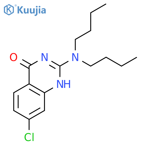 4(1H)-QUINAZOLINONE, 7-CHLORO-2-(DIBUTYLAMINO)- structure