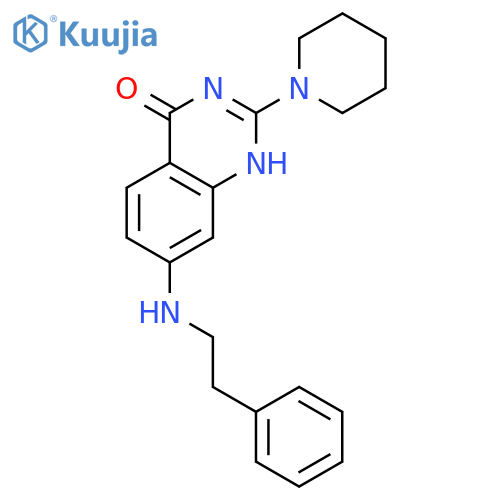 4(1H)-QUINAZOLINONE, 7-[(2-PHENYLETHYL)AMINO]-2-(1-PIPERIDINYL)- structure