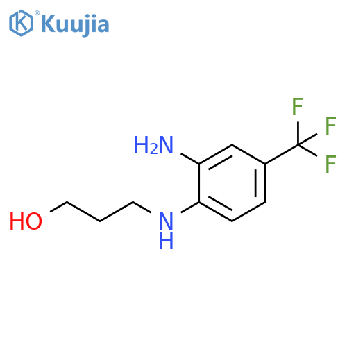 1-Propanol, 3-[[2-amino-4-(trifluoromethyl)phenyl]amino]- structure