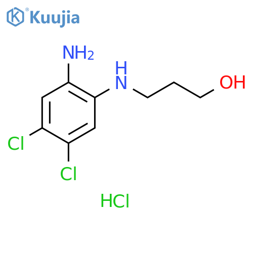 1-Propanol, 3-[(2-amino-4,5-dichlorophenyl)amino]-,monohydrochloride structure