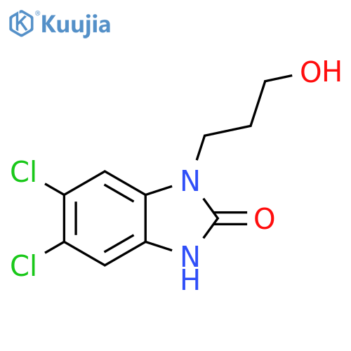 2H-Benzimidazol-2-one, 5,6-dichloro-1,3-dihydro-1-(3-hydroxypropyl)- structure