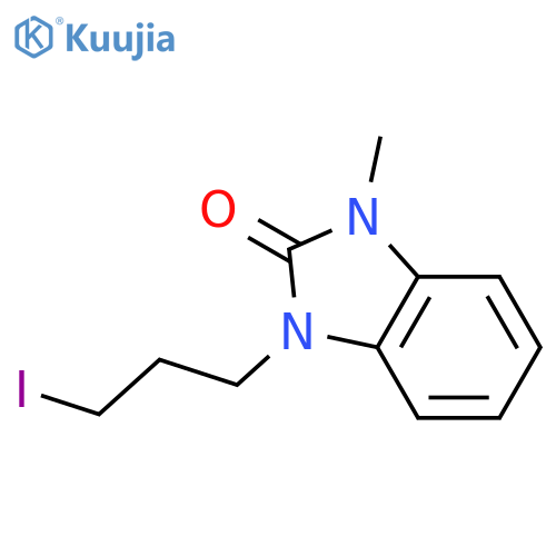 2H-Benzimidazol-2-one, 1,3-dihydro-1-(3-iodopropyl)-3-methyl- structure