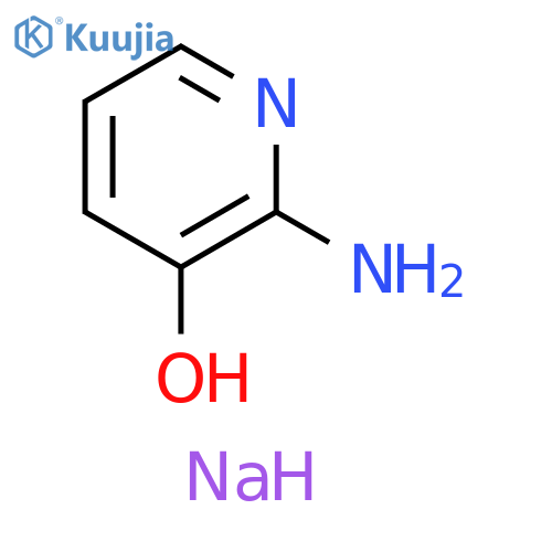 3-Pyridinol, 2-amino-, monosodium salt structure