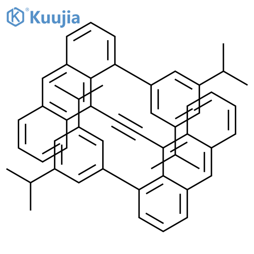 Anthracene, 9,9'-(1,2-ethynediyl)bis[1-[3,5-bis(1-methylethyl)phenyl]- structure