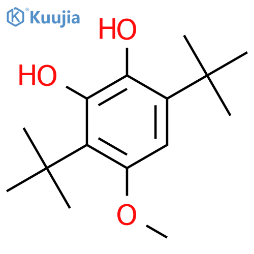 1,2-Benzenediol, 3,6-bis(1,1-dimethylethyl)-4-methoxy- structure