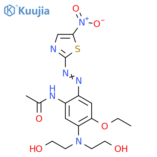 Acetamide,N-[5-[bis(2-hydroxyethyl)amino]-4-ethoxy-2-[(5-nitro-2-thiazolyl)azo]phenyl]- structure