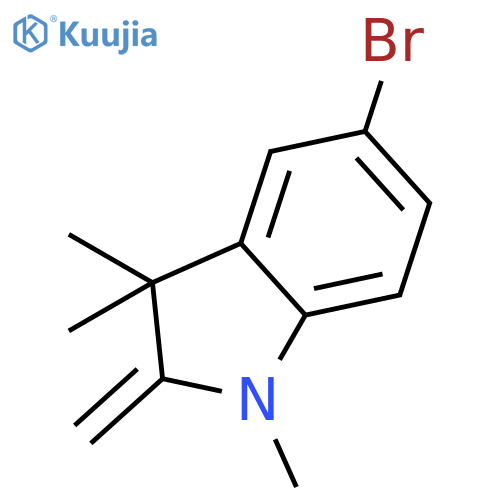 1H-Indole, 5-bromo-2,3-dihydro-1,3,3-trimethyl-2-methylene- structure