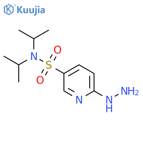 6-Hydrazinyl-N,N-bis(propan-2-yl)pyridine-3-sulfonamide structure