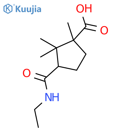 3-(Ethylamino)carbonyl-1,2,2-trimethylcyclopentanecarboxylic Acid structure