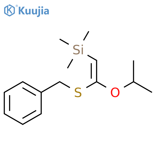 Silane, trimethyl[2-(1-methylethoxy)-2-[(phenylmethyl)thio]ethenyl]-, (Z)- structure