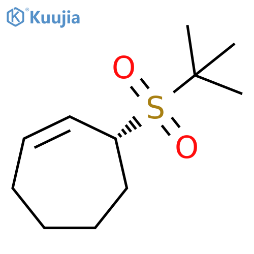 Cycloheptene, 3-[(1,1-dimethylethyl)sulfonyl]-, (3R)- structure