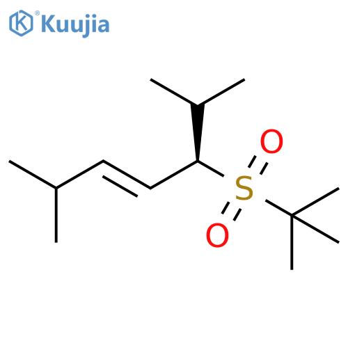 3-Heptene, 5-[(1,1-dimethylethyl)sulfonyl]-2,6-dimethyl-, (3E,5R)- structure