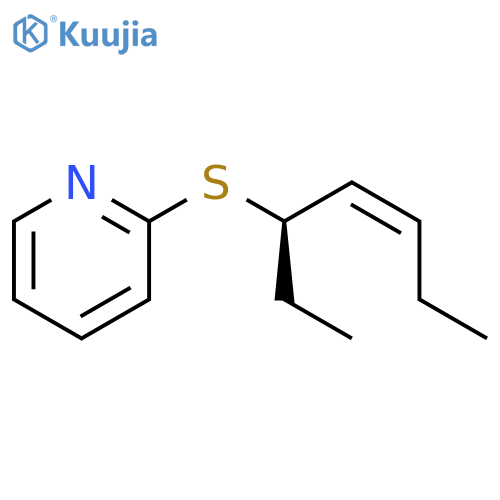 Pyridine, 2-[[(1R,2Z)-1-ethyl-2-pentenyl]thio]- structure