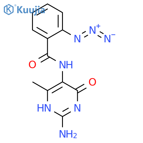 Benzamide,N-(2-amino-1,4-dihydro-6-methyl-4-oxo-5-pyrimidinyl)-2-azido- structure