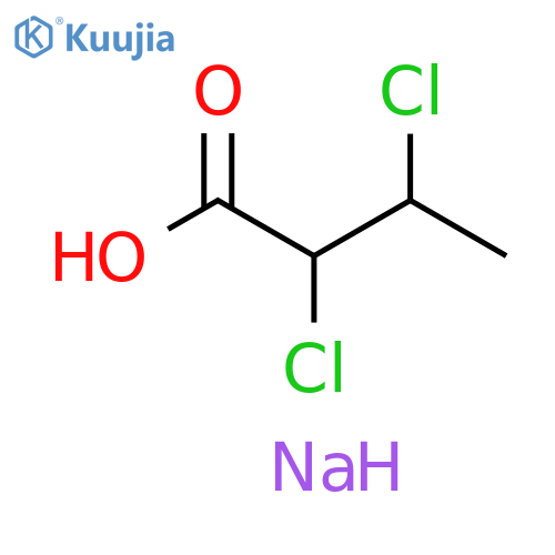 Butanoic acid, 2,3-dichloro-, sodium salt structure