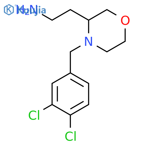 3-Morpholineethanamine, 4-[(3,4-dichlorophenyl)methyl]- structure