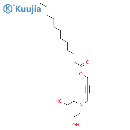 Dodecanoic acid, 4-[bis(2-hydroxyethyl)amino]-2-butynyl ester structure