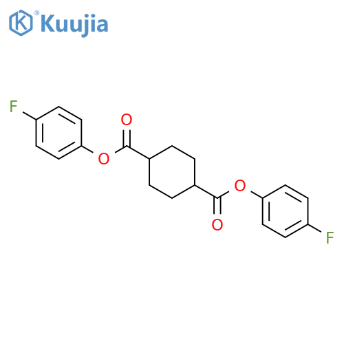 1,4-Cyclohexanedicarboxylic acid, bis(4-fluorophenyl) ester, trans- structure