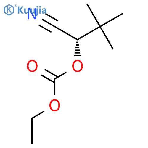 CARBONIC ACID, (1S)-1-CYANO-2,2-DIMETHYLPROPYL ETHYL ESTER structure