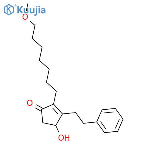 2-Cyclopenten-1-one, 4-hydroxy-2-(7-methoxyheptyl)-3-(2-phenylethyl)- structure