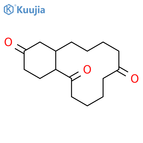 2,5,10(1H)-Benzocyclododecenetrione, dodecahydro- structure