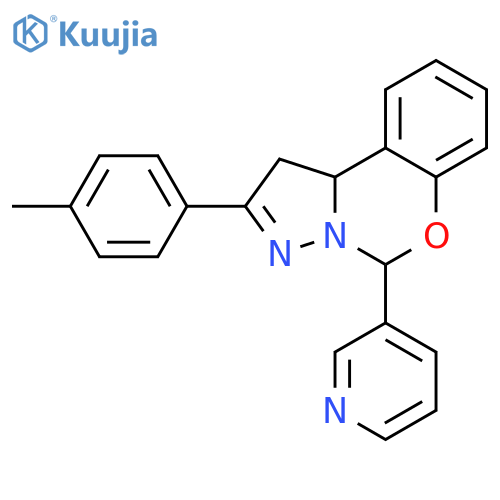 4-(4-methylphenyl)-7-(pyridin-3-yl)-8-oxa-5,6-diazatricyclo7.4.0.0^{2,6}trideca-1(9),4,10,12-tetraene structure