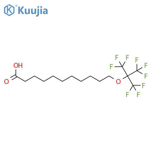 Undecanoic acid, 11-[2,2,2-trifluoro-1,1-bis(trifluoromethyl)ethoxy]- structure