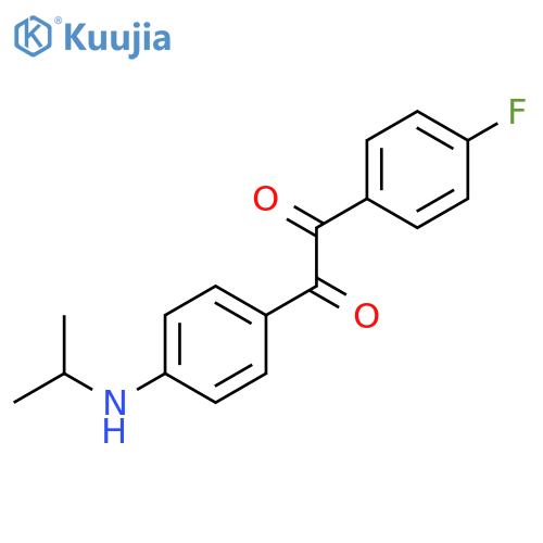 Ethanedione, (4-fluorophenyl)[4-[(1-methylethyl)amino]phenyl]- structure