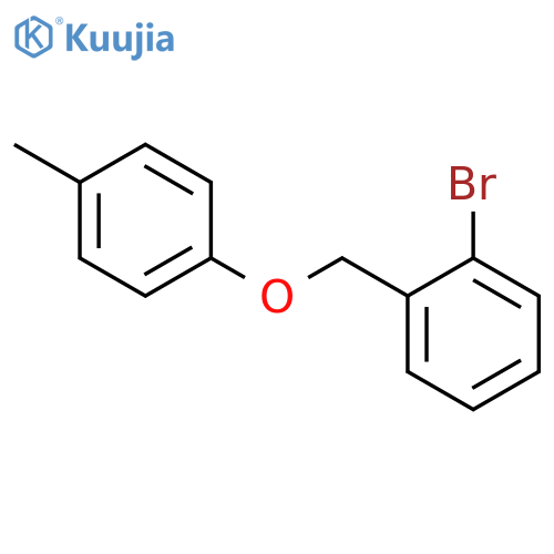 1-bromo-2-[(4-methylphenoxy)methyl]benzene structure