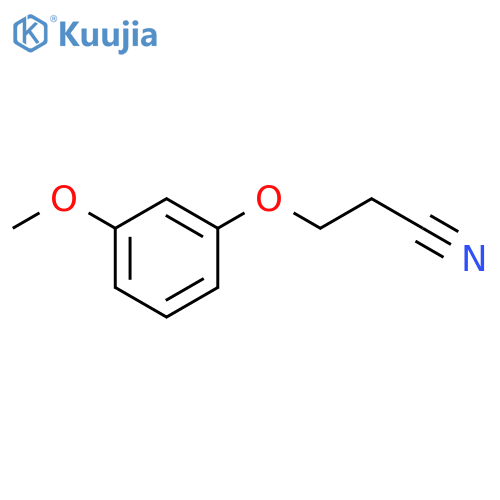3-(3-methoxyphenoxy)propanenitrile structure