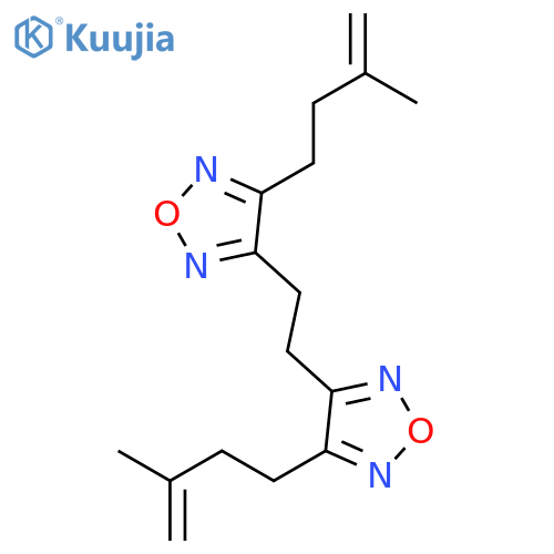 1,2,5-Oxadiazole, 3,3'-(1,2-ethanediyl)bis[4-(3-methyl-3-butenyl)- structure