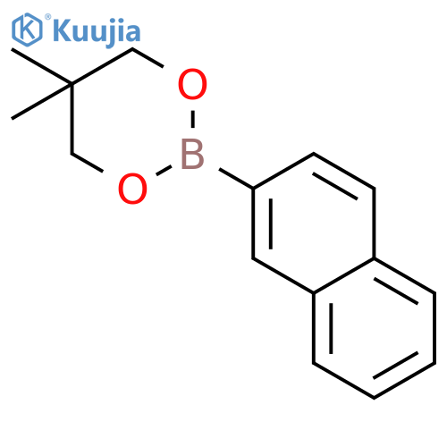 5,5-Dimethyl-2-(naphthalen-2-yl)-1,3,2-dioxaborinane structure
