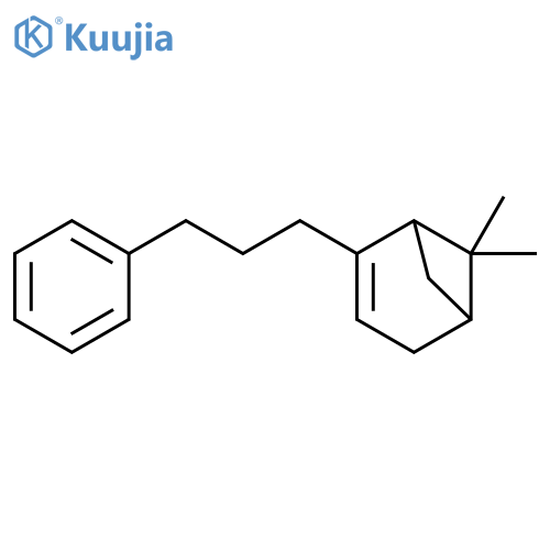 Bicyclo[3.1.1]hept-2-ene, 6,6-dimethyl-2-(3-phenylpropyl)- structure