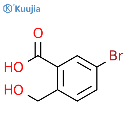 5-bromo-2-(hydroxymethyl)benzoic acid structure