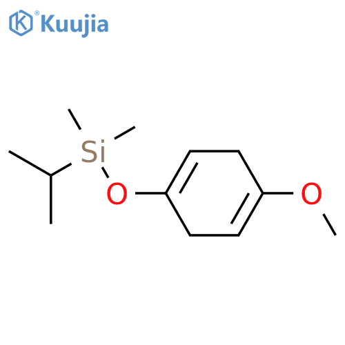 Silane, [(4-methoxy-1,4-cyclohexadien-1-yl)oxy]dimethyl(1-methylethyl)- structure