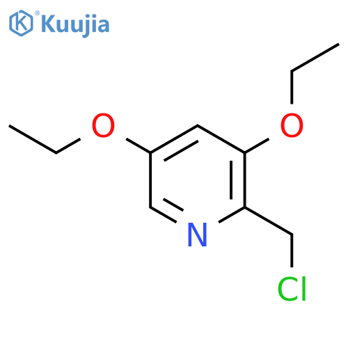 Pyridine, 2-(chloromethyl)-3,5-diethoxy- structure