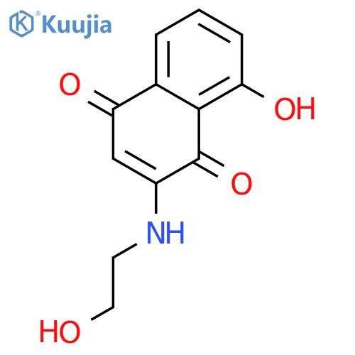1,4-Naphthalenedione, 8-hydroxy-2-[(2-hydroxyethyl)amino]- structure