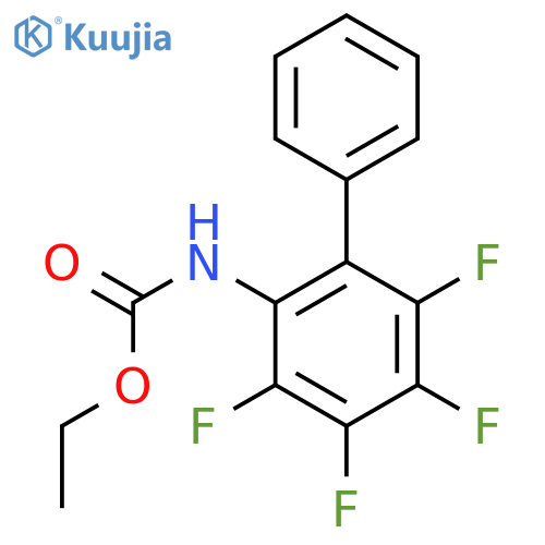 Carbamic acid, (3,4,5,6-tetrafluoro[1,1'-biphenyl]-2-yl)-, ethyl ester structure