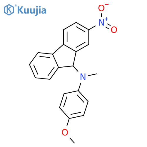 9H-Fluoren-9-amine, N-(4-methoxyphenyl)-N-methyl-2-nitro- structure