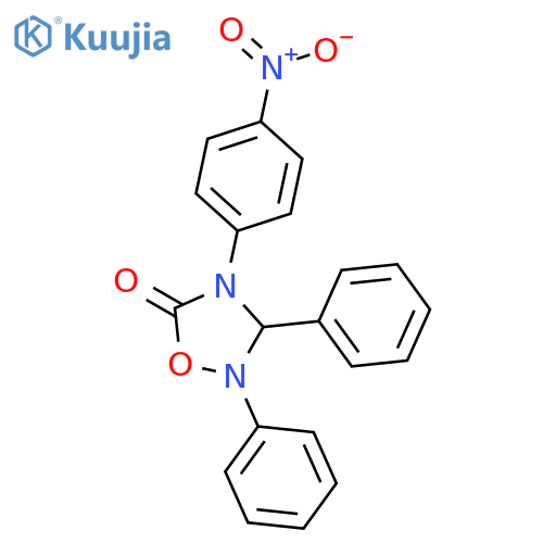 1,2,4-Oxadiazolidin-5-one,4-(4-nitrophenyl)-2,3-diphenyl- structure