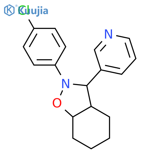 1,2-BENZISOXAZOLE, 2-(4-CHLOROPHENYL)OCTAHYDRO-3-(3-PYRIDINYL)- structure