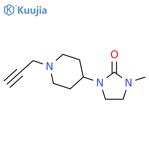 2-Imidazolidinone, 1-methyl-3-[1-(2-propynyl)-4-piperidinyl]- structure