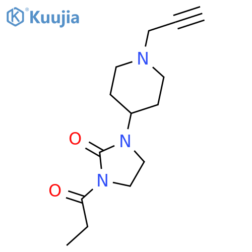 2-Imidazolidinone, 1-(1-oxopropyl)-3-[1-(2-propynyl)-4-piperidinyl]- structure