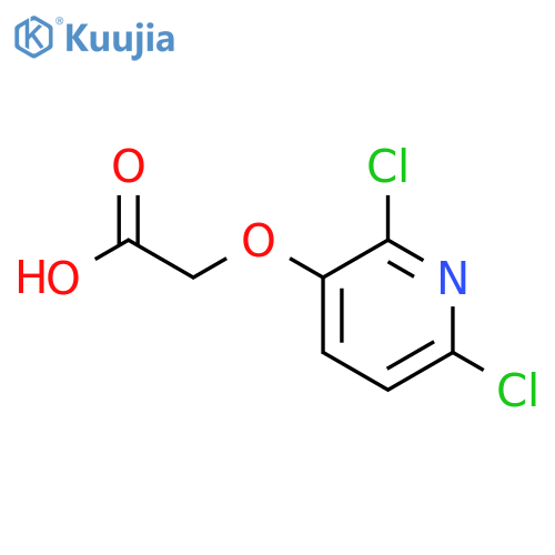 Acetic acid, [(2,6-dichloro-3-pyridinyl)oxy]- structure
