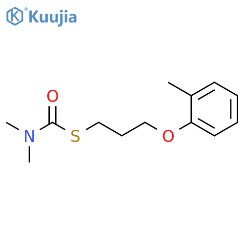 Carbamothioic acid, dimethyl-, S-[3-(2-methylphenoxy)propyl] ester structure