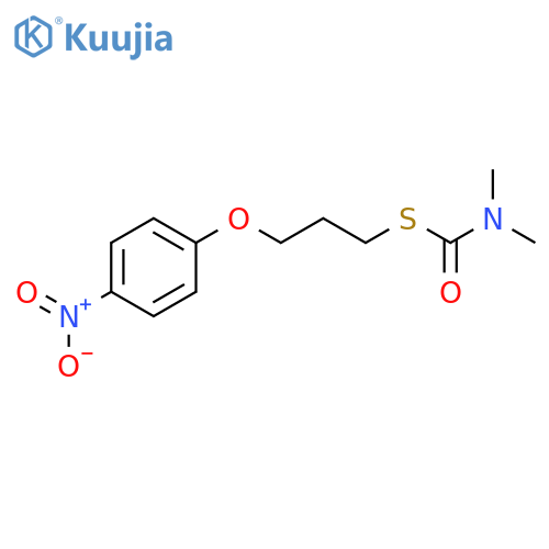 Carbamothioic acid, dimethyl-, S-[3-(4-nitrophenoxy)propyl] ester structure