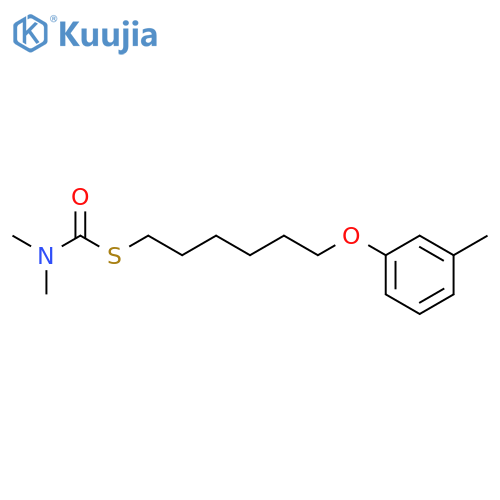 Carbamothioic acid, dimethyl-, S-[6-(3-methylphenoxy)hexyl] ester structure