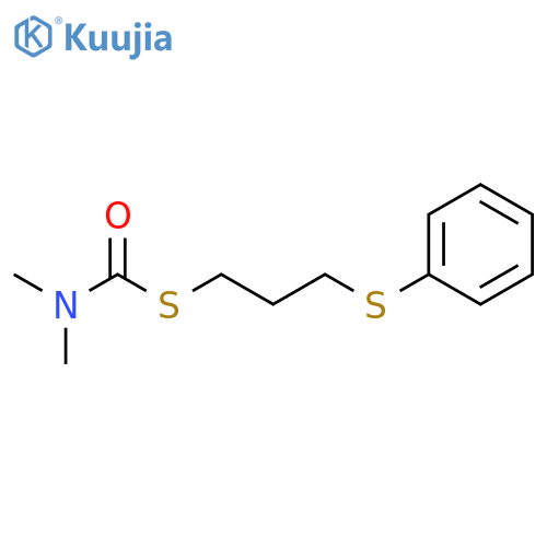 Carbamothioic acid, dimethyl-, S-[3-(phenylthio)propyl] ester structure